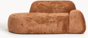 Chaise longue em teddy-bouclé Wolke (2 lugares)