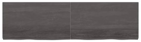 Prateleira de parede 180x50x6 cm carvalho tratado cinza-escuro