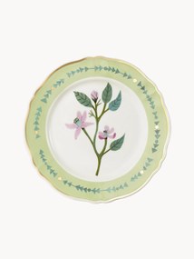 Prato de jantar em porcelana artesanal Botanica
