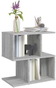 Mesa cabeceira 2pcs 50x30x51,5cm deriv. madeira cinzento sonoma