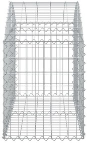 Cesto gabião arqueado 100x50x60/80 cm ferro galvanizado