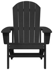 Cadeira Adirondack Preta 74x82x91 cm HDPE