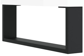 Móvel p/ TV 100x34,5x44,5 cm derivados madeira branco brilhante