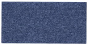 Painel de parede 12 pcs 60x30 cm tecido 2,16 m² azul