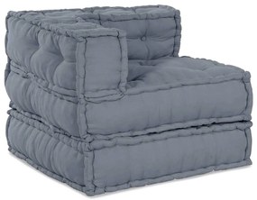 Pouf Modular vidaXL Cinzento 70x70x54 em Tecido