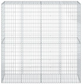 Cesto gabião com cobertura 200x50x200 cm ferro galvanizado