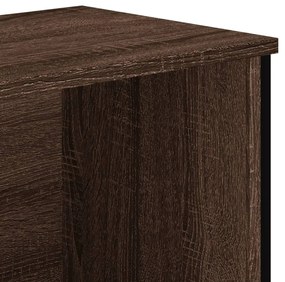Estante 80x31x106 cm derivados de madeira carvalho castanho