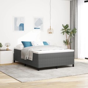 Cama vidaXL Cinza Claro 140x200 cm em Tecido Cotelê