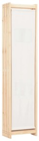 Divisória de quarto com 6 painéis 240x170x4 cm tecido cor creme