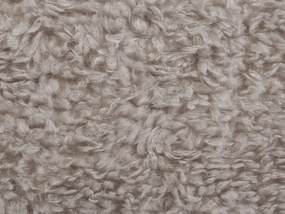 Tamborete em tecido cinzento com arrumação SHEEP Beliani