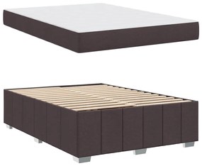 Estrutura da Cama Castanho escuro 160 x 200 cm tecido