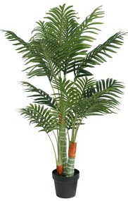 Palmeira artificial com 3 troncos 120 cm PP verde