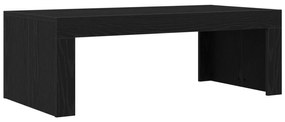 Mesa de Centro vidaXL Preto Carvalho 102x50x35 cm Madeira Engenheirada