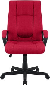 Cadeira de escritório XL Sparta Tecido Vermelho