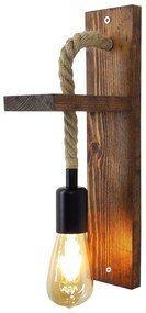 Candeeiro de Parede Ahsap – Nogueira – 17 x 9 x 40 cm
