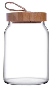 Frasco Tampa Madeira Woody 860ml 10X10X13.8cm
