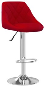 Bancos de bar 2 pcs veludo vermelho tinto