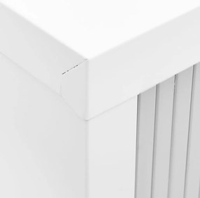 Armário com porta deslizante aço 90x40x90 cm cinzento
