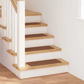 vidaXL Tapetes Antiderrapantes para Escadas 15 pcs Amarelo 60 x 25 cm