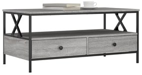 Mesa de centro 100x51x45cm derivados de madeira cinzento sonoma