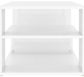 Mesa de centro 100x50x40 cm derivados madeira branco brilhante