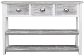 Aparador estilo antigo 115x30x76 cm madeira cinzento