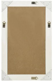 Espelho de parede estilo barroco 50x80 cm branco