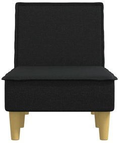 Chaise longue tecido preto