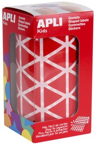 Rolo Autocolantes Triangular Vermelho 20MM