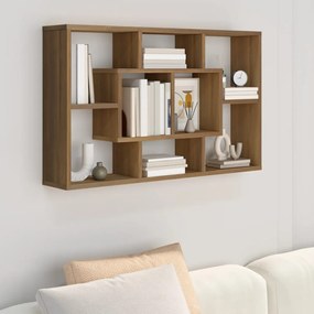 820462 vidaXL Prateleira parede 85x16x52,5cm madeira carvalho castanho