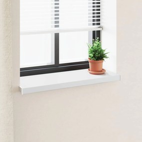 vidaXL Soleira de Janela Branco 100 x 30 x 4,5 cm PVC