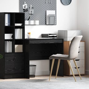 Mesa Carvalho Preto 80x50x76 cm Madeira engenheirada