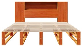 Cama com estante sem colchão 120x190 cm madeira maciça