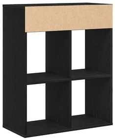 Estante preto 66x31x80 cm derivados de madeira