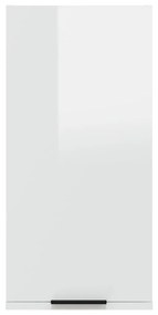 Armário de parede casa de banho 32x20x67 cm branco brilhante