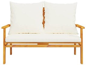 Conjunto de jardim com almofadão madeira de acácia maciça