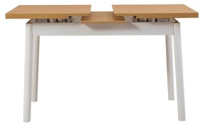 Conjunto de Mesa de Jantar Extensível Oliver – Branco – Mesa: 120x77x7