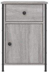 Mesa de cabeceira 40x42x60 cm derivados madeira cinzento sonoma