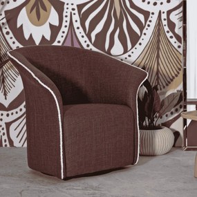 POLTRONA GIRATÓRIA 83,5x66x80 CM (ALTURA DO ASSENTO CM 42) BORDÔ