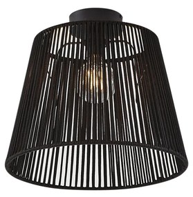 Plafon de exterior Japandi com corda preta IP54 - Jayla Japandi
