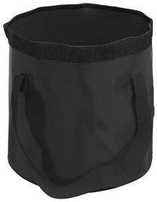 Baldes dobráveis 2 pcs 30 L PVC preto