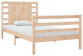 Cama sem colchão 90x200 cm madeira de pinho maciça