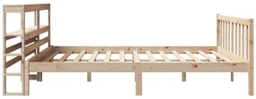 Cama sem colchão 180x200 cm madeira de pinho maciça