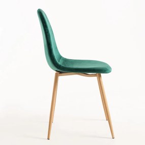 Cadeira Teok Veludo - Verde
