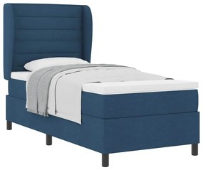 Cama Box com Colchão Azul 90x200 cm