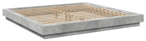 Estrutura de cama 180x200 cm derivados de madeira cinza cimento