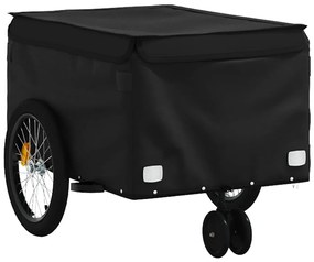 Reboque para bicicleta 30 kg ferro preto