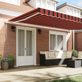 Toldo Laranja e marrom 500 × 300 cm laranja e castanho
