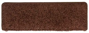 Tapetes de escadas 30 pcs 65x21x4 cm castanho