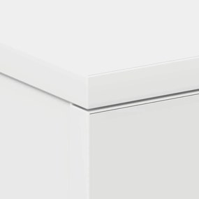 Mesa de cabeceira 38x35x56 cm derivados de madeira branco